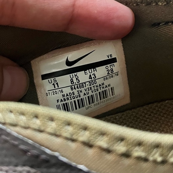 Nike Dual Fusion Hit Running Athletic Shoes Sneakers Green Camo Size 11 - Picture 3 of 6